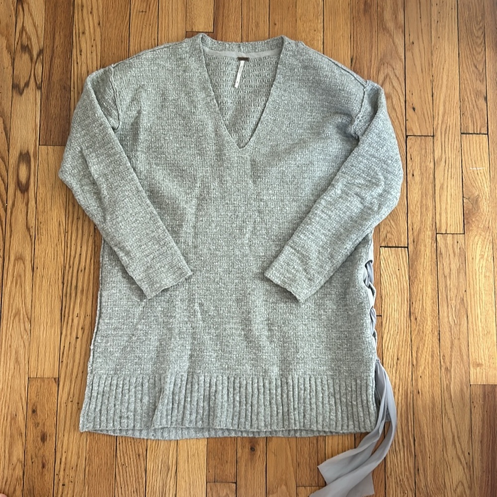 Free People Hear It Laces Sweater Dress